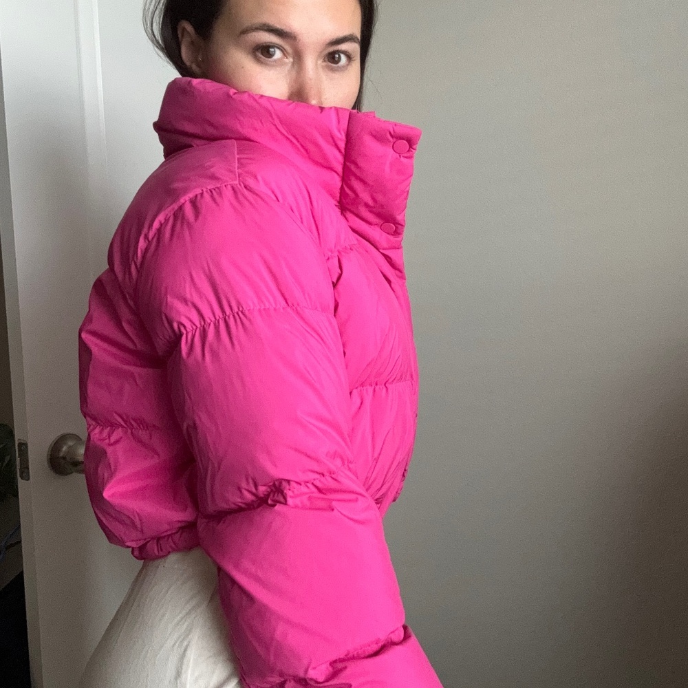 Lulu Lemon Puffer Jacket Sonic Pink